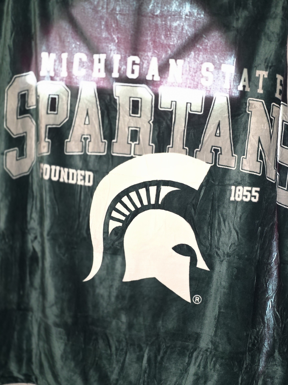 NWOT - Michigan State Spartans Throw Blanket